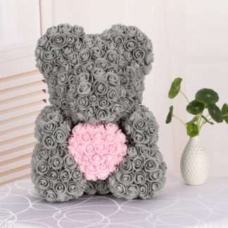 rose bear grey